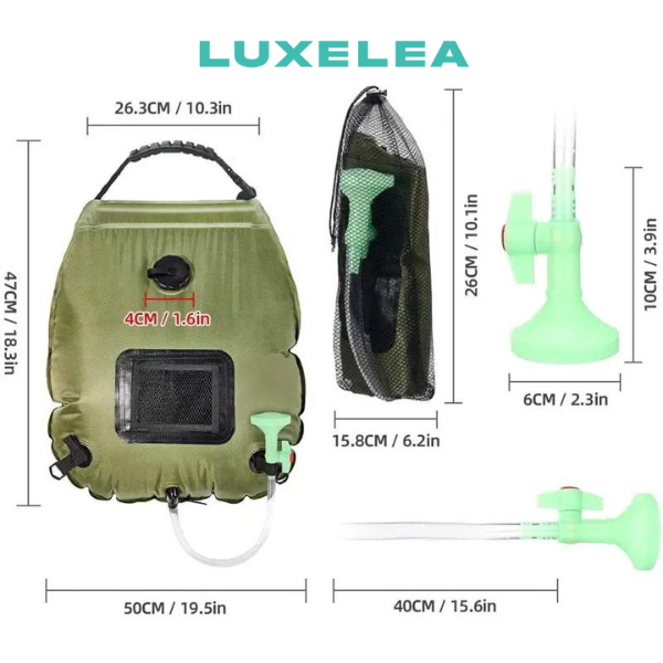 Portable Camping Solar Heated Shower Bag