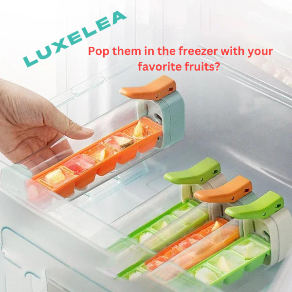 Single-hand ice cube tray, easily releases your ice cubes,