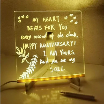 Fantastic Colorful LED Acrylic Writing Board