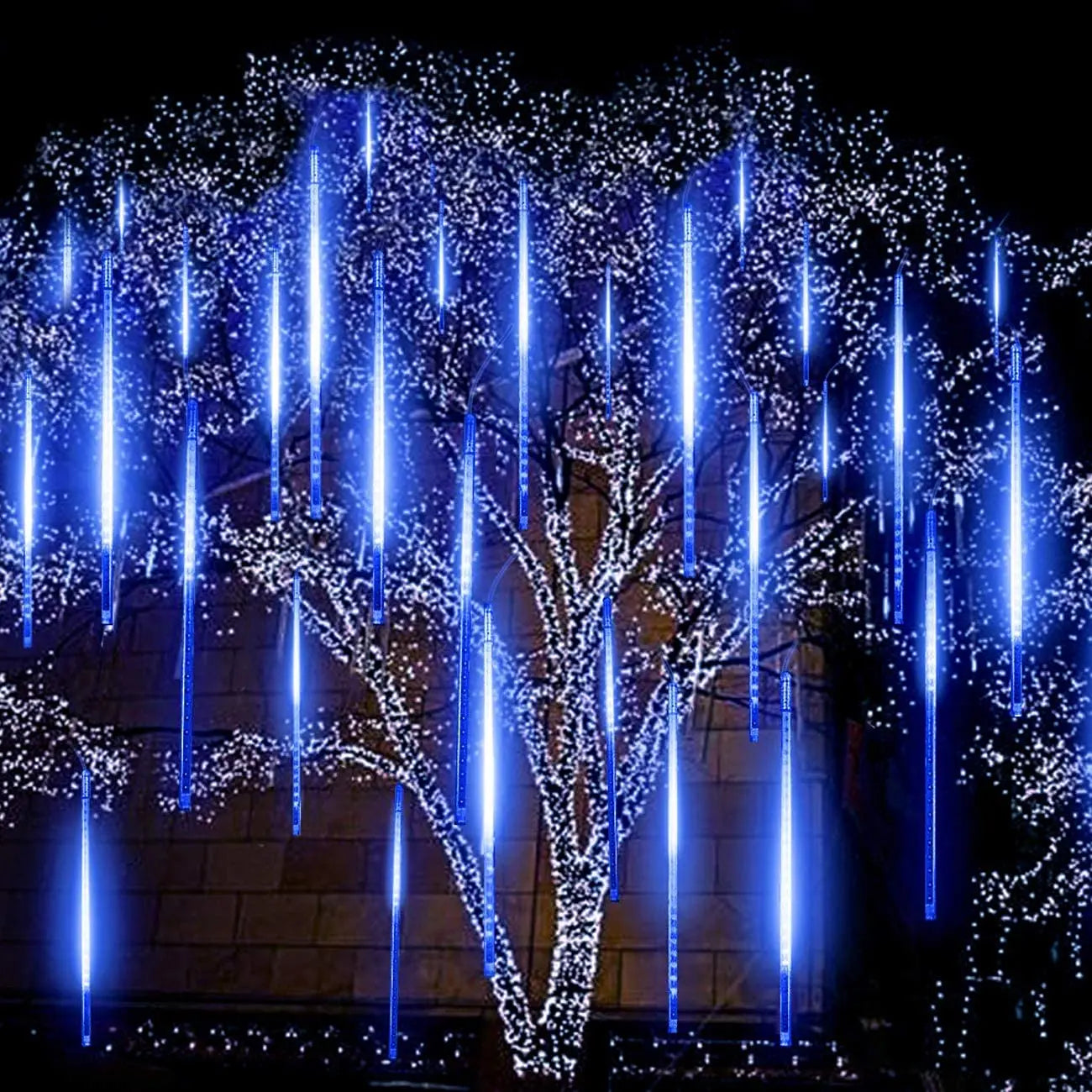 Stunning Cascading Icicle Lights, Perfect for the Garden