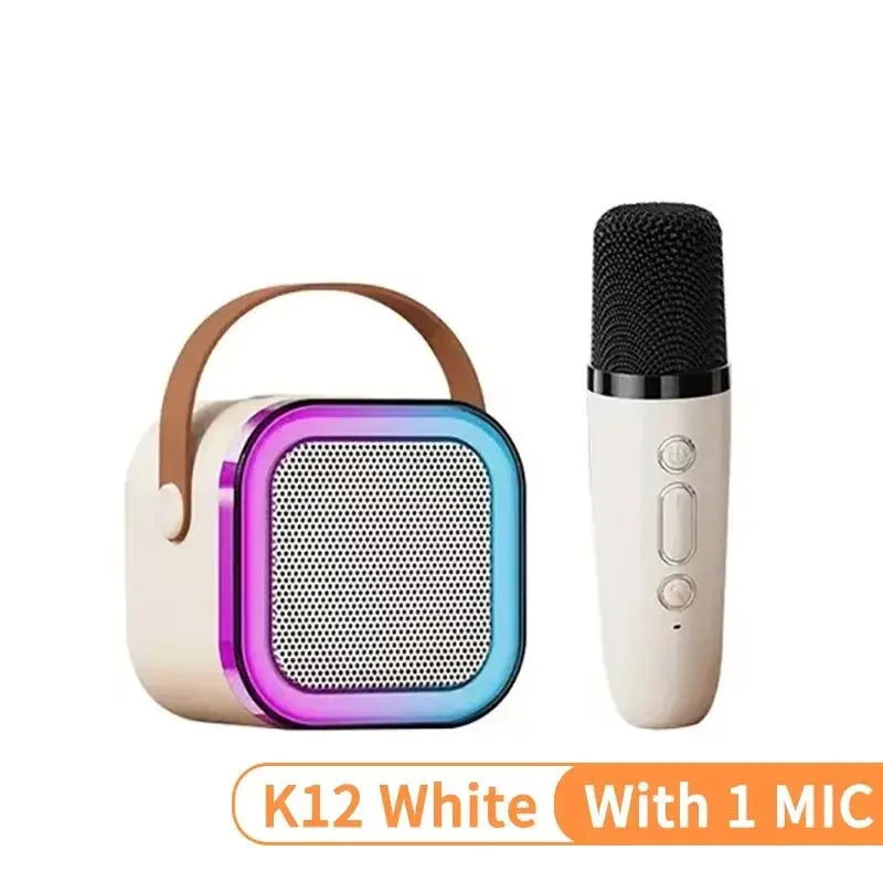 Brilliant Mini Karaoke Machine, PA Bluetooth Speaker System with 1 or 2 Wireless Microphones