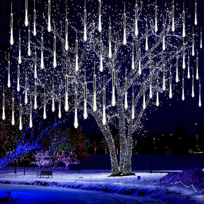 Stunning Cascading Icicle Lights, Perfect for the Garden