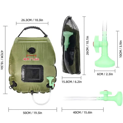 Portable Camping Solar Heated Shower Bag