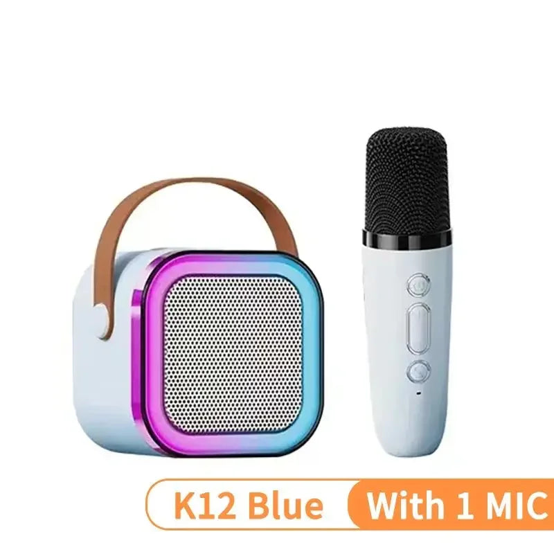 Brilliant Mini Karaoke Machine, PA Bluetooth Speaker System with 1 or 2 Wireless Microphones