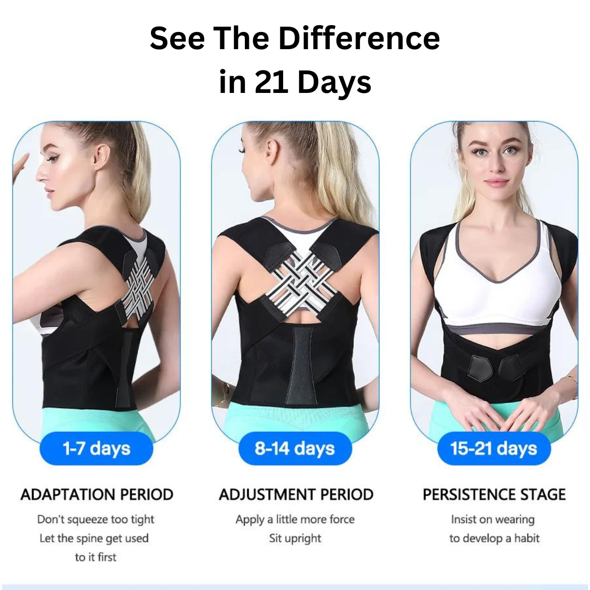 Adjustable Back Posture Corrector Belt for Women And Men, Prevents Slouching and Helps      Relieve Pain