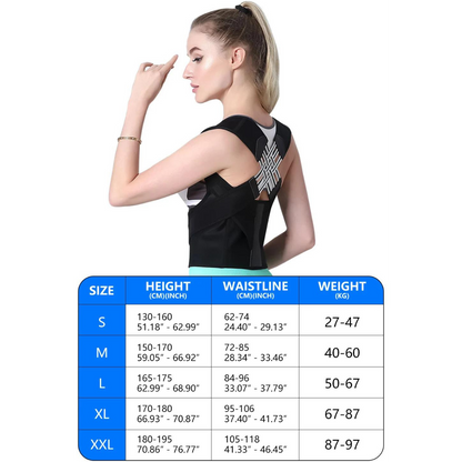 Adjustable Back Posture Corrector Belt for Women And Men, Prevents Slouching and Helps      Relieve Pain