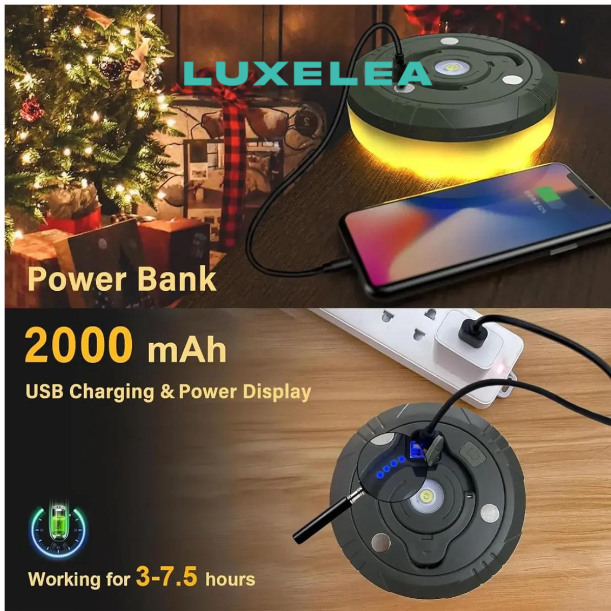 4-in-1 LED Retractable Light Reel