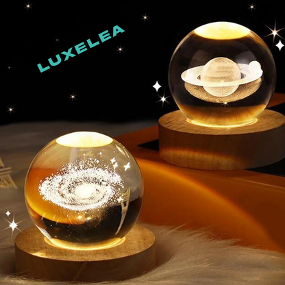 Fantastic 3D Planet Moon Crystal Ball LED Lamp