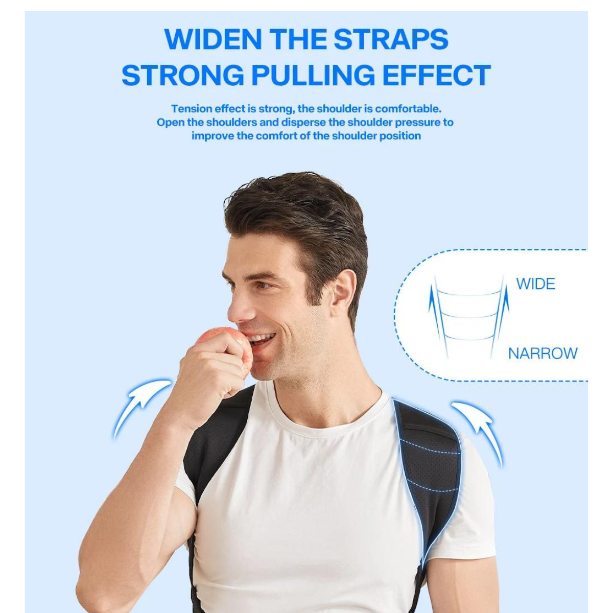 Adjustable Back Posture Corrector Belt for Women And Men, Prevents Slouching and Helps      Relieve Pain