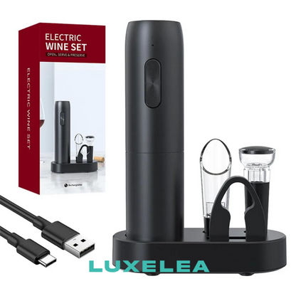 Electric Wine Bottle Opener Set with Charging Base